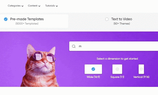 create a meme using InVideo