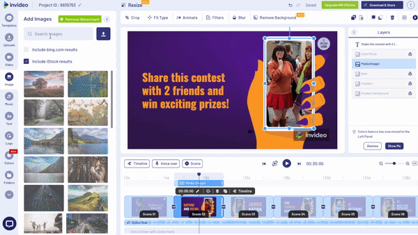 Create Facebook cover video for giveaway or contest_Step 3