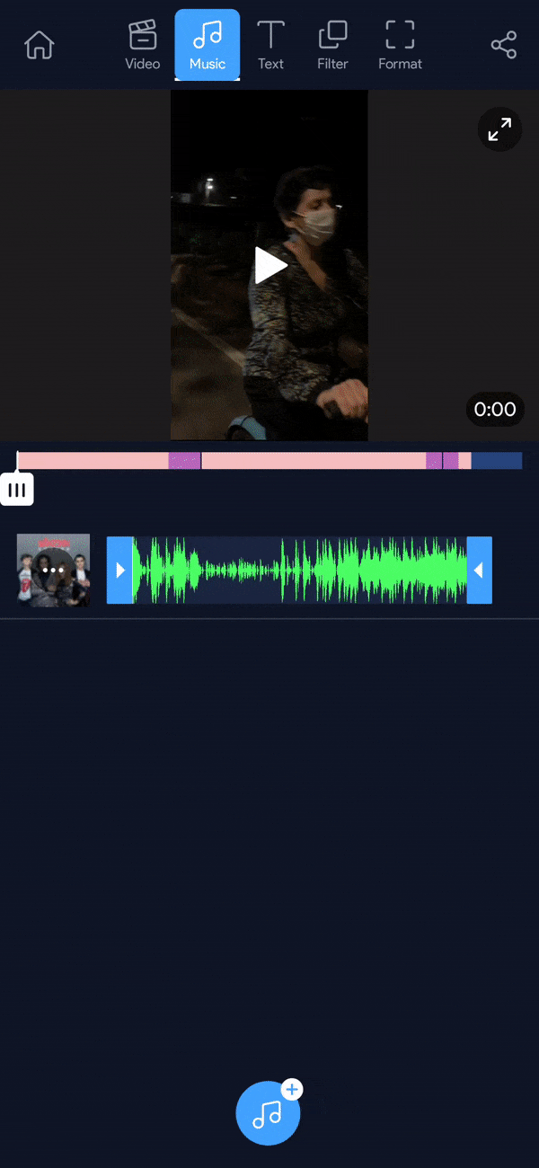 add music to videos on Android using Filmr_step 7