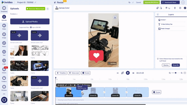 How to add transitions to a video