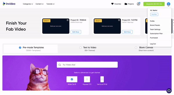 InVideo Video Editor