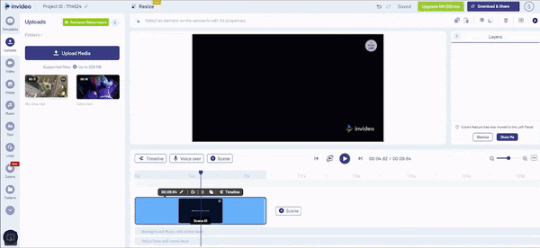 How To Add Sound Effects To A Video using InVideo_Step 4