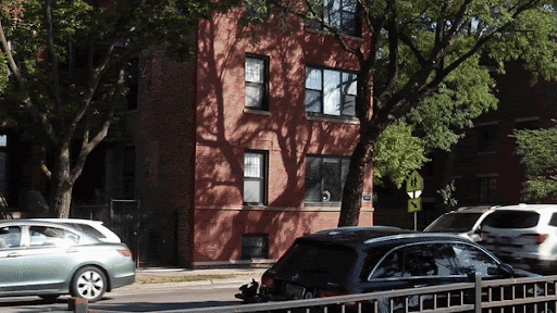 Object block video transition example