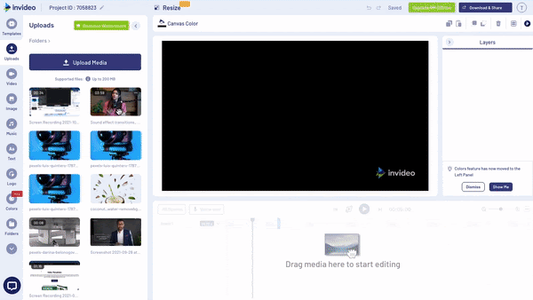 How To Add Visual Effects To Video using InVideo_Step 4.1