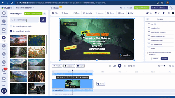 Create Halloween party invitation Video_ Step 3