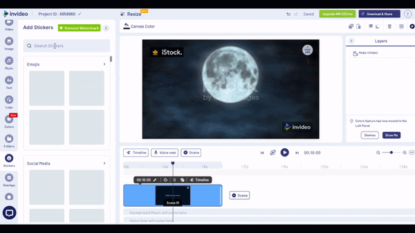 How to make Zoom Video Backgrounds using InVideo: Step 4