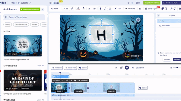 Create Halloween Sale Facebook Cover Video_Step 1