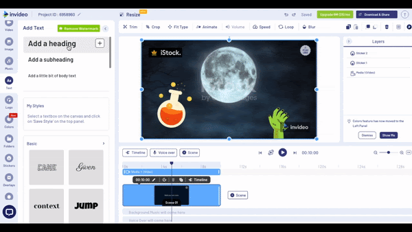 How to make Zoom Video Backgrounds using InVideo: Step 5