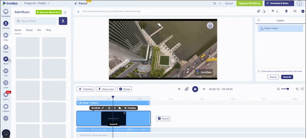 How To Add Sound Effects To A Video using InVideo_Step 6