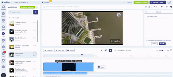 How To Add Sound Effects To A Video using InVideo_Step 6.1