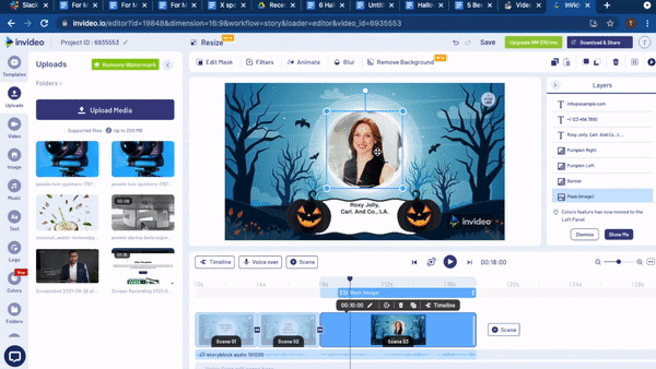 Create Halloween Sale Facebook Cover Video_Step 2