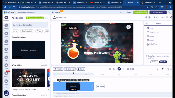 How to make Zoom Video Backgrounds using InVideo: Step 7