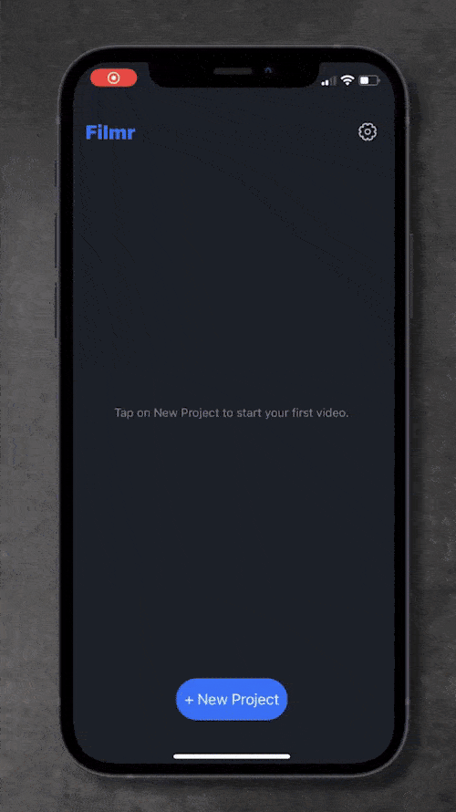 How to merge videos on your phone with Filmr - Step 2