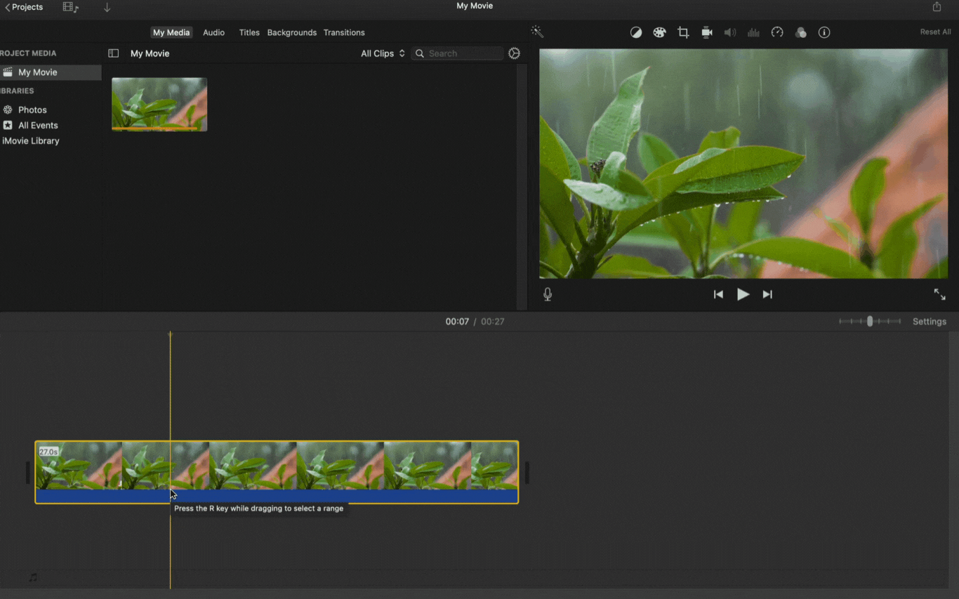 How to cut and trim a video on Mac_Step 4