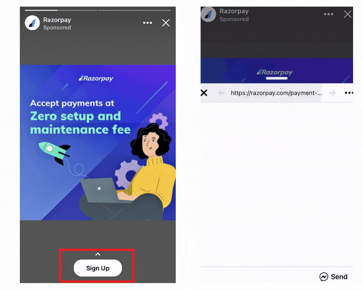 Facebook Stories Tips - Use CTAs for Immediate Responses