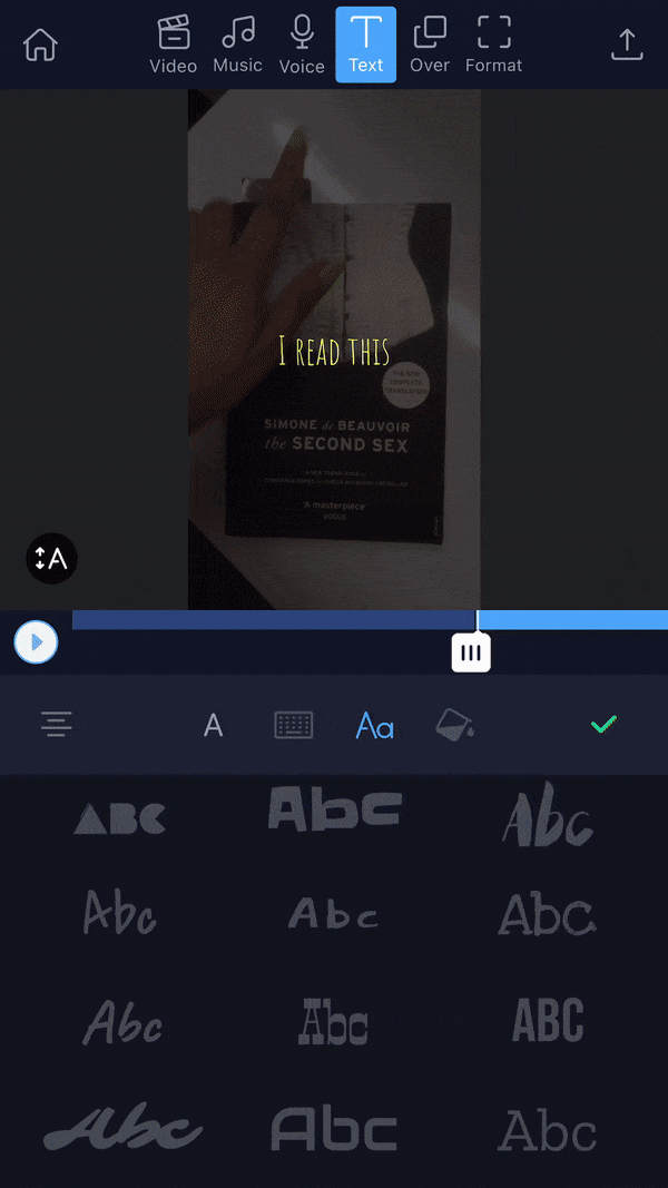 How to add text to a video on iPhone_step 7.1
