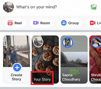 How to hide your Stories from people - Step 1