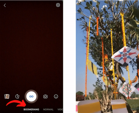 Boomerang preset for FB Stories