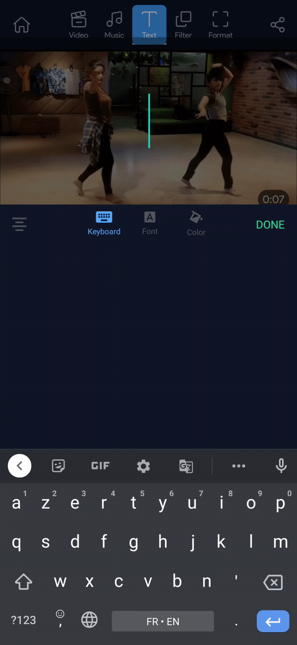 How to add text to a video on Android_step 6