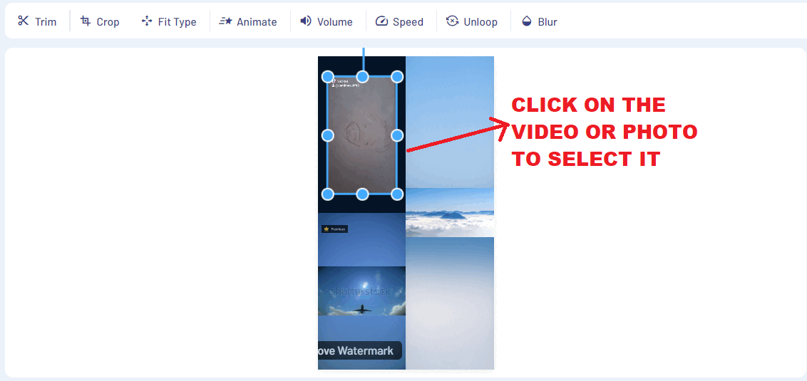 how to make a video collage using InVideo_step 7.1