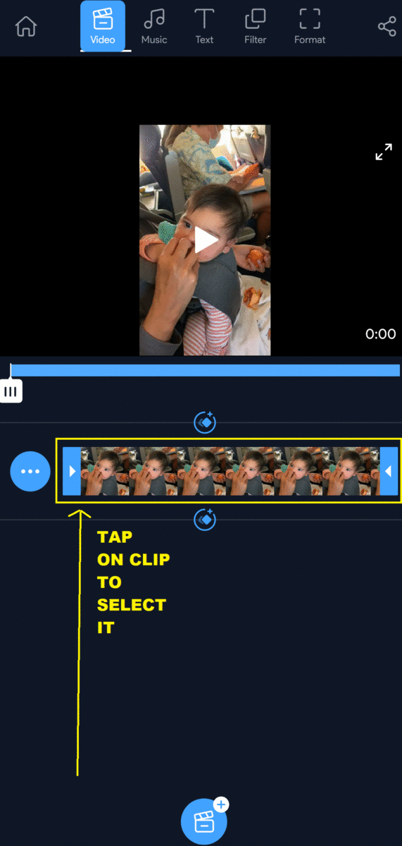 how to remove audio from video on android phone using Filmr_step 2