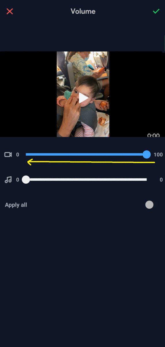 how to remove audio from video on android phone using Filmr_step 3