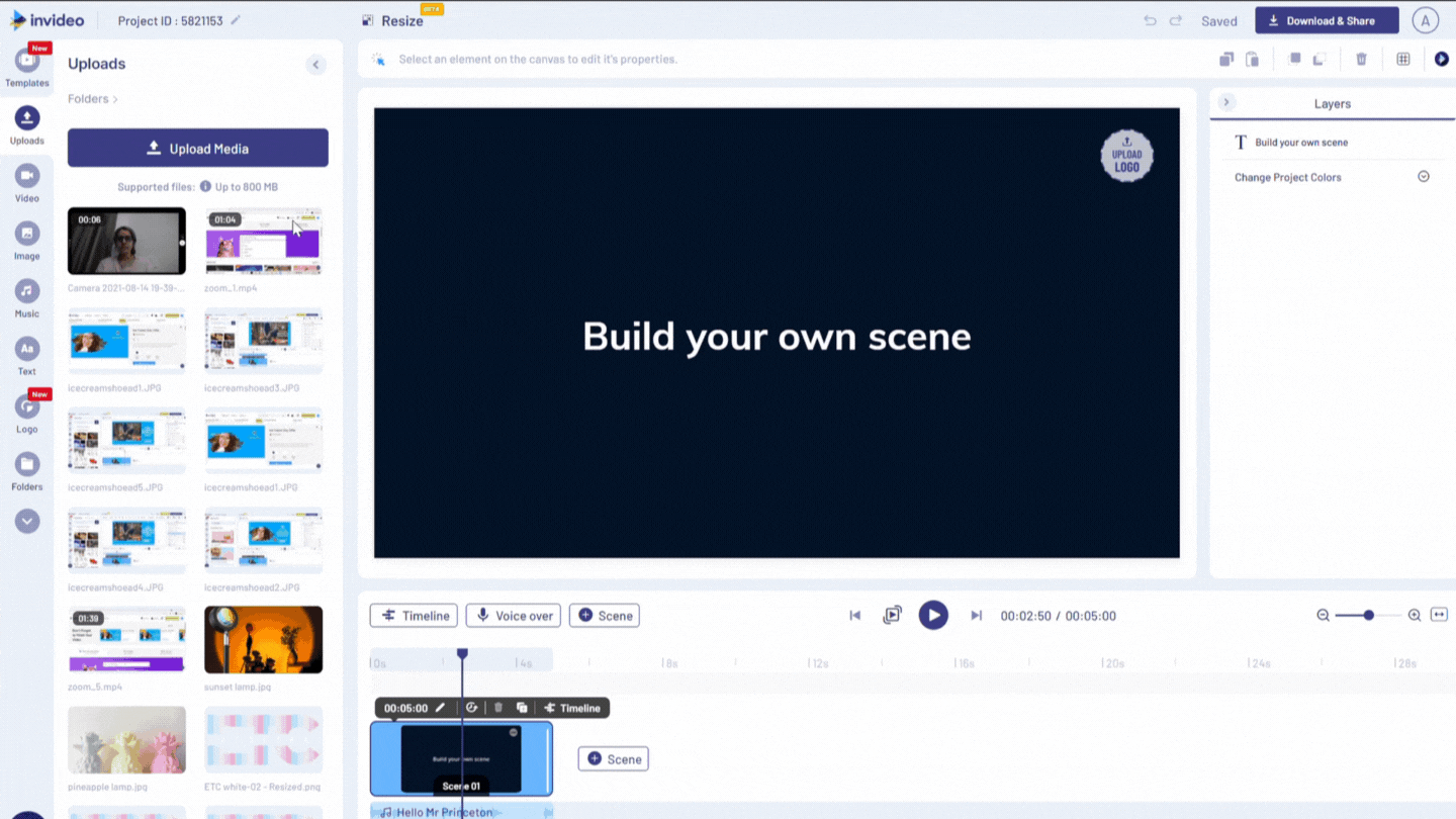 How to create videos for Discord online _Step 3