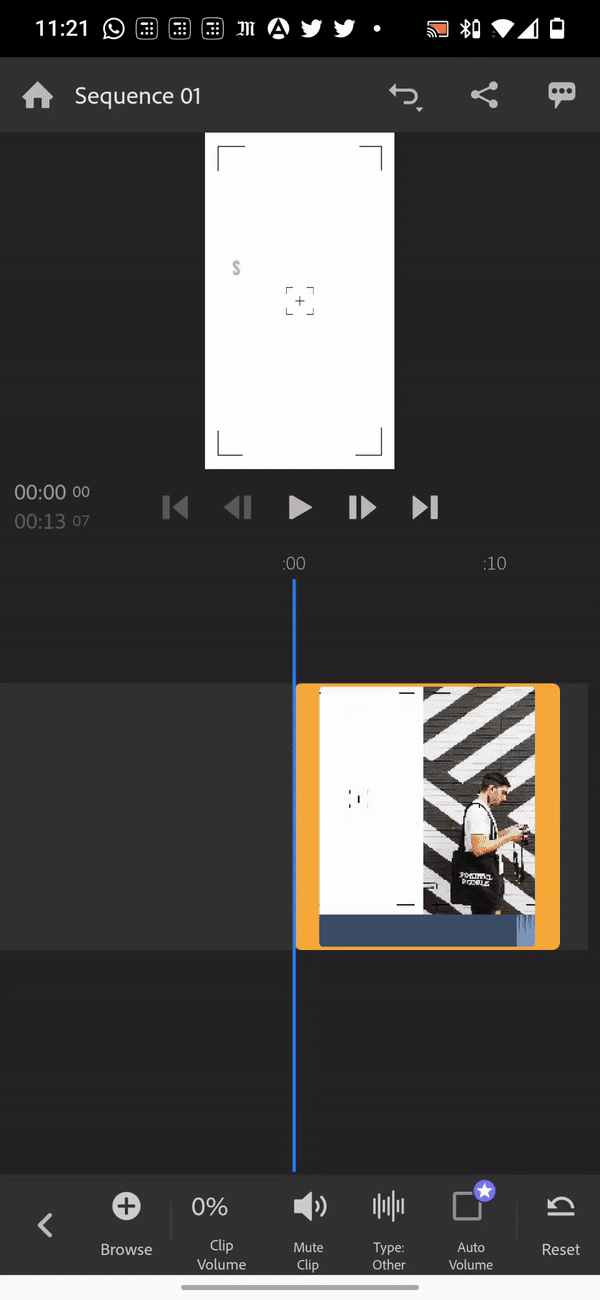 add music to videos on Android using Adobe Premiere Rush_step 7