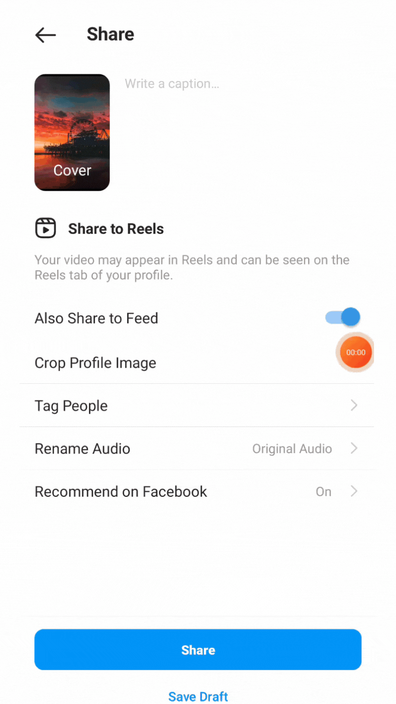 How to select your reel cover_ step 2