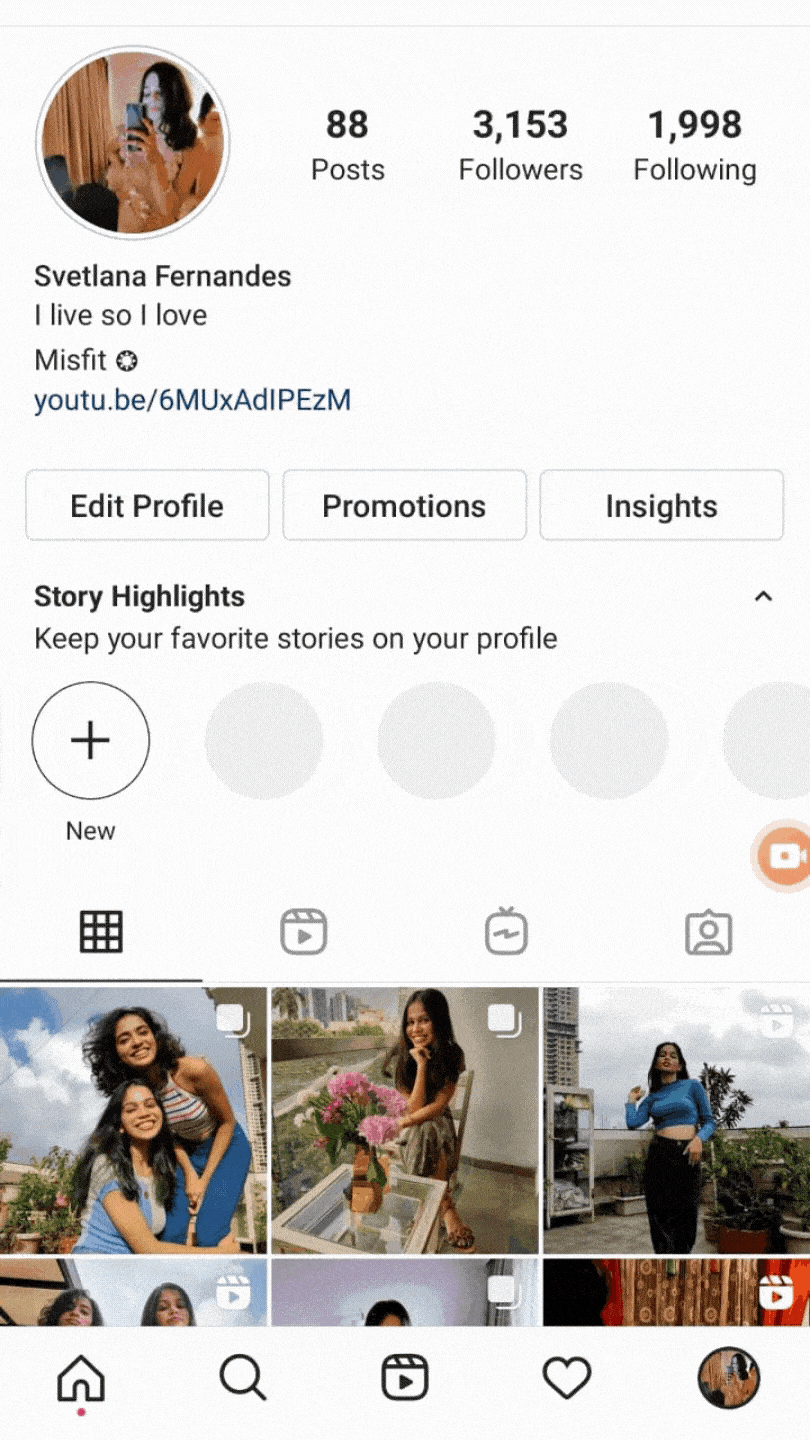 How to save your photo reel to your camera roll?