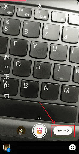 download your Instagram reel videos while creating them - step c