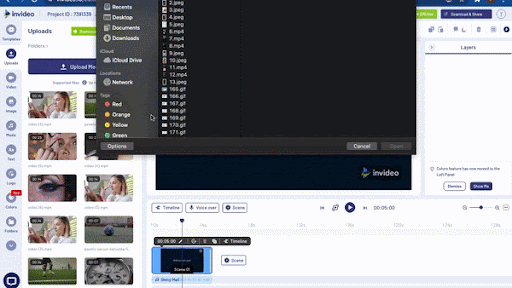 how to create a montage using InVideo - step 1