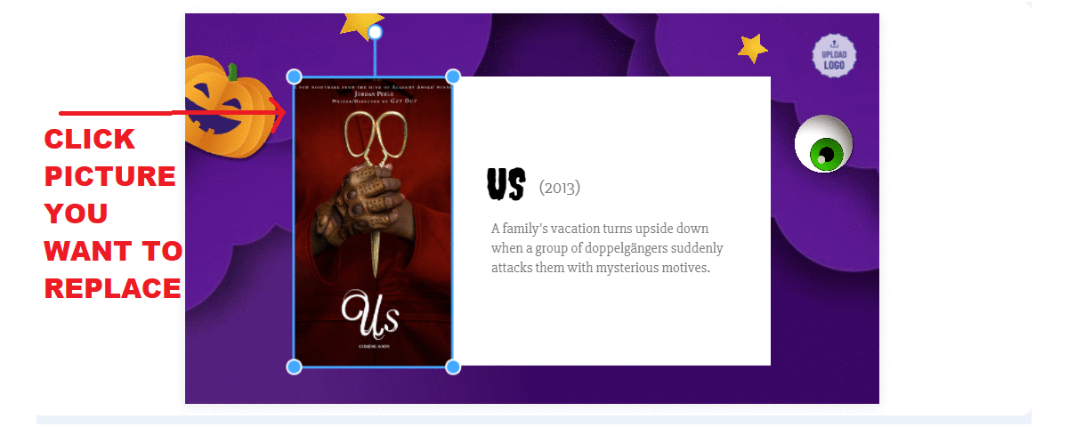 How to edit Halloween Recommendation Videos template - Step 3a