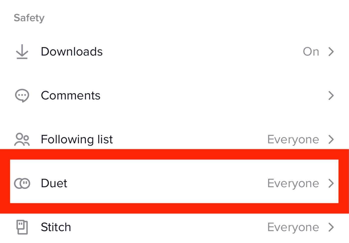 How to enable Duet Option on Tiktok_Step 4
