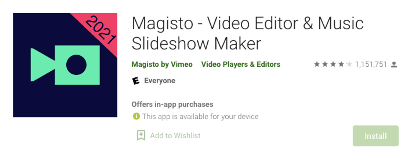 Magisto - iMovie Alternatives for android
