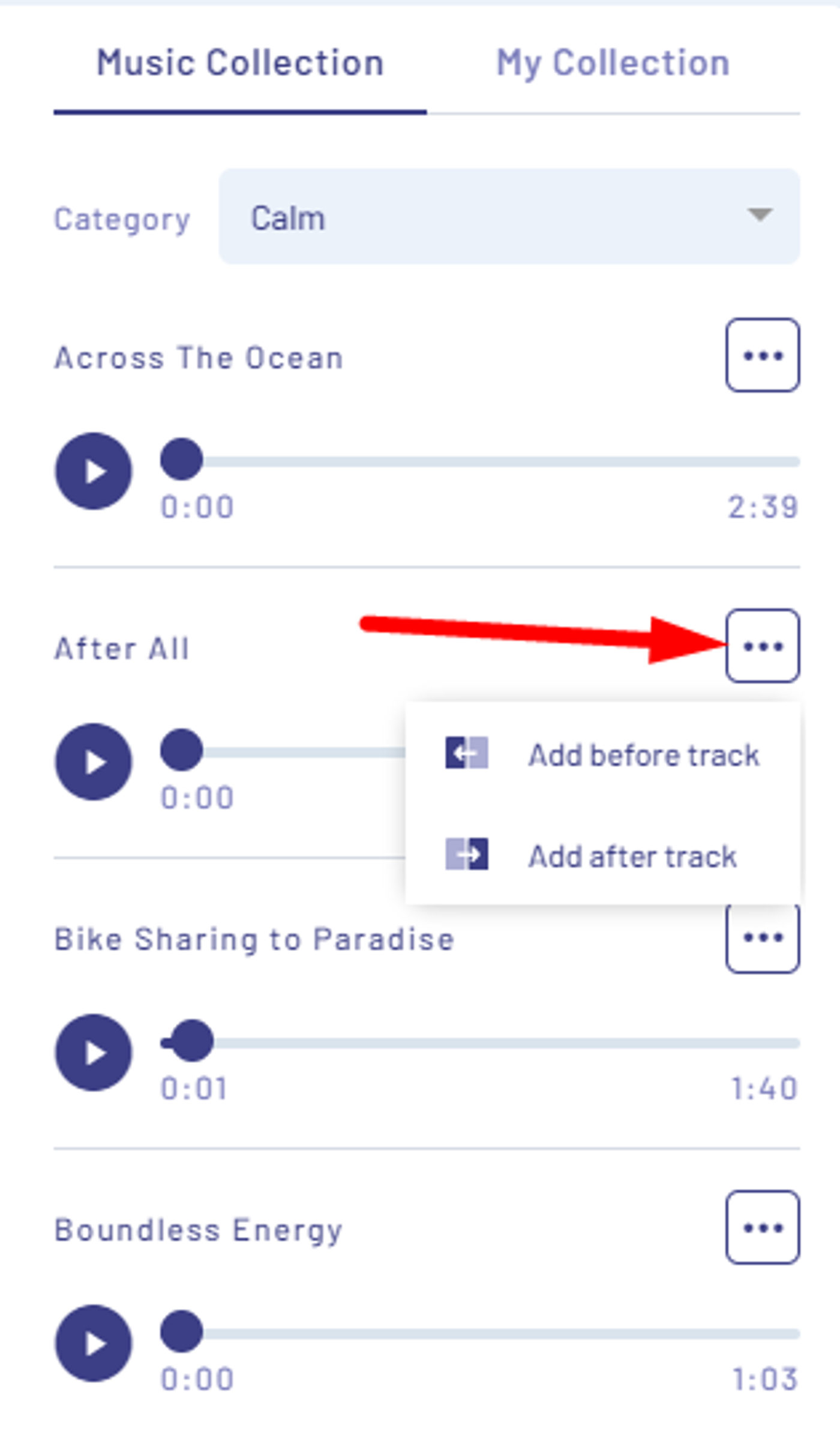 como adicionar música ao vídeo na Invideo