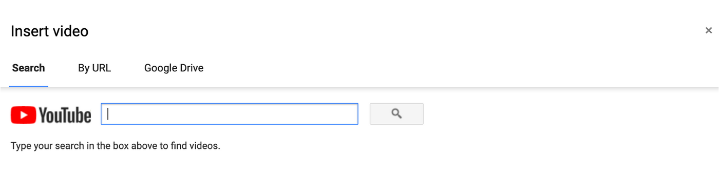 How to embed a YouTube video in Google slides Using the in-built YouTube search bar