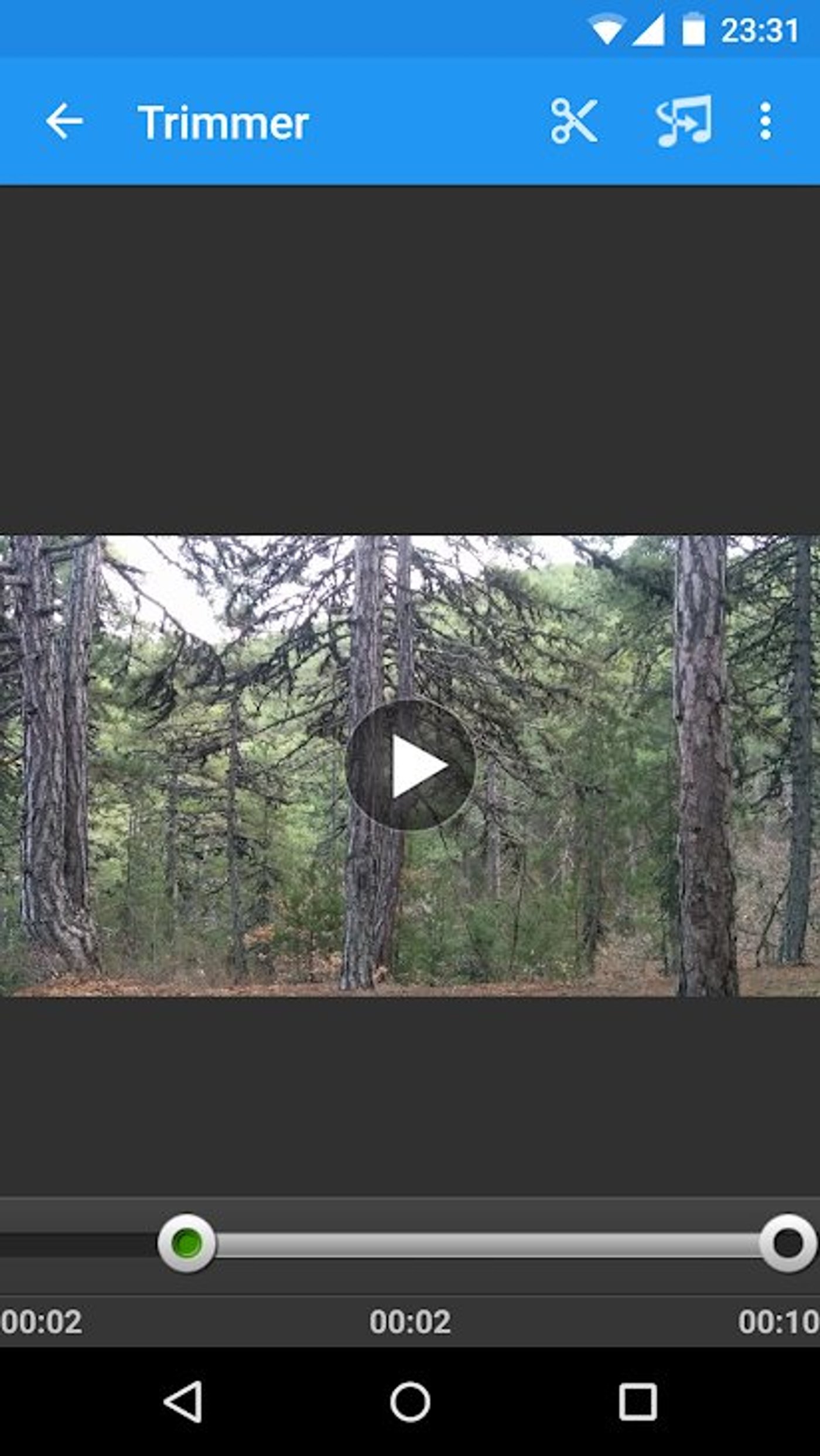 VidTrim video editing dashboard