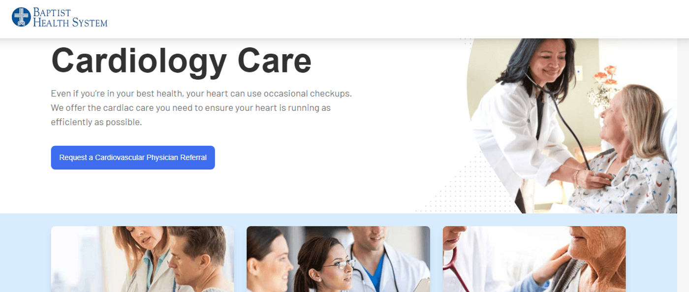 Baptist Health System Ad Example