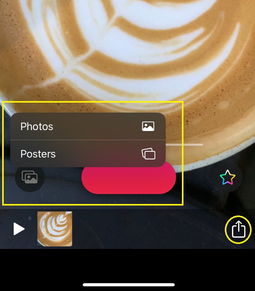 how to add audio files to video using Apple’s Clips - step 3
