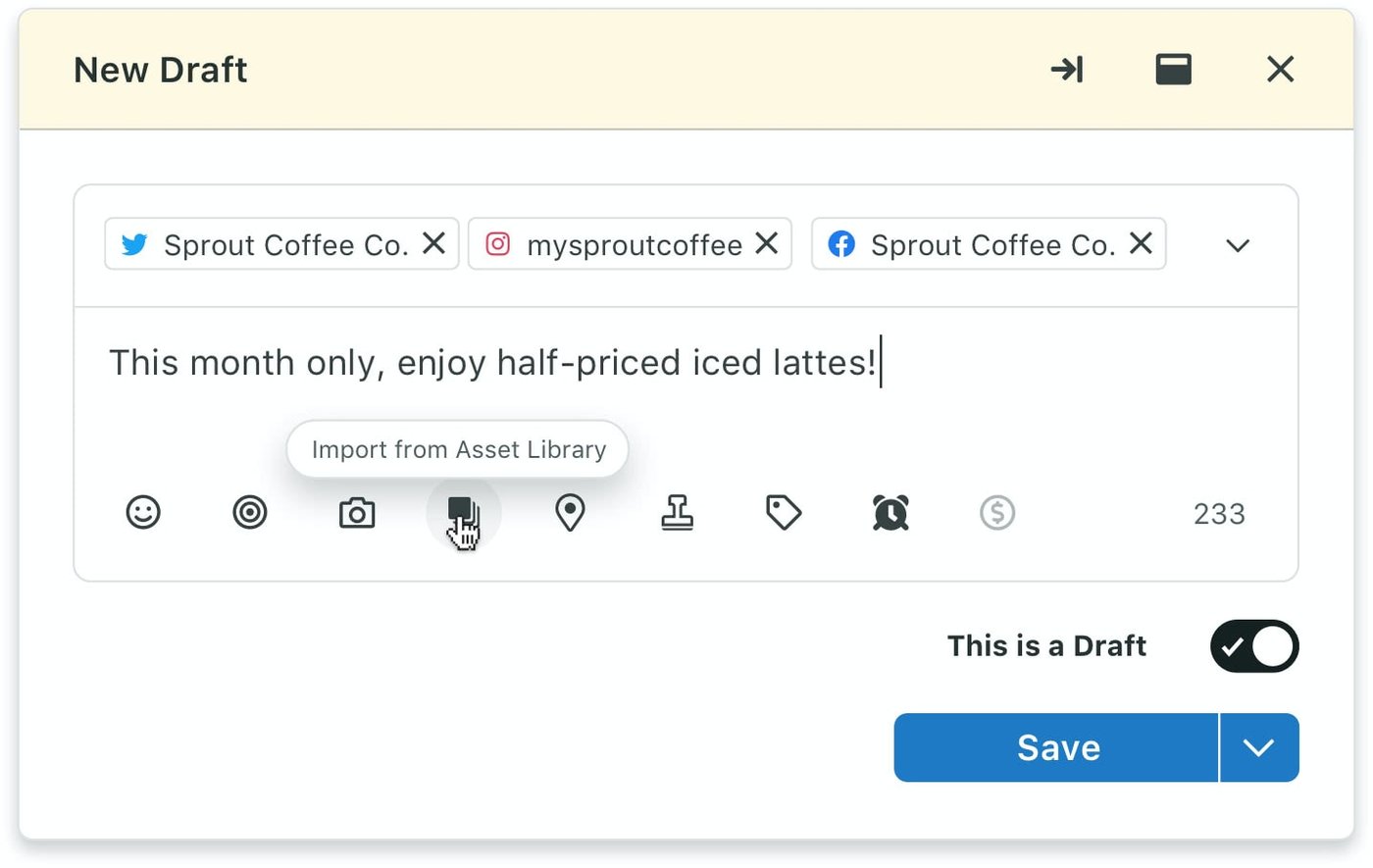 Sprout Social scheduling tools