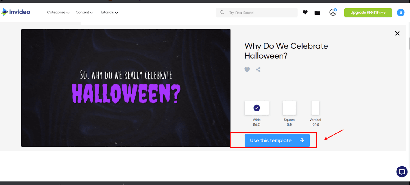 create a Halloween facts video_ step 1