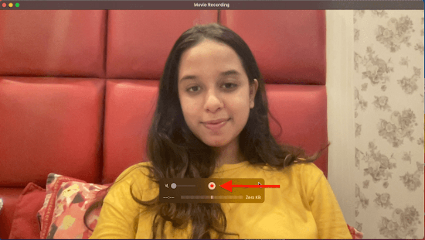 Record a video using QuickTime Player-Step2