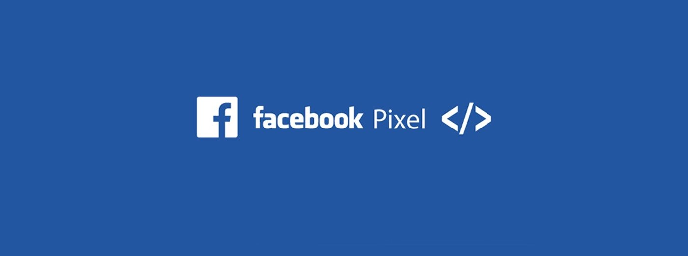 Logo do Facebook pixel branco em fundo azul