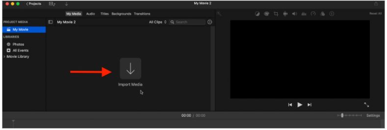 Record a video using iMovie - Step 2