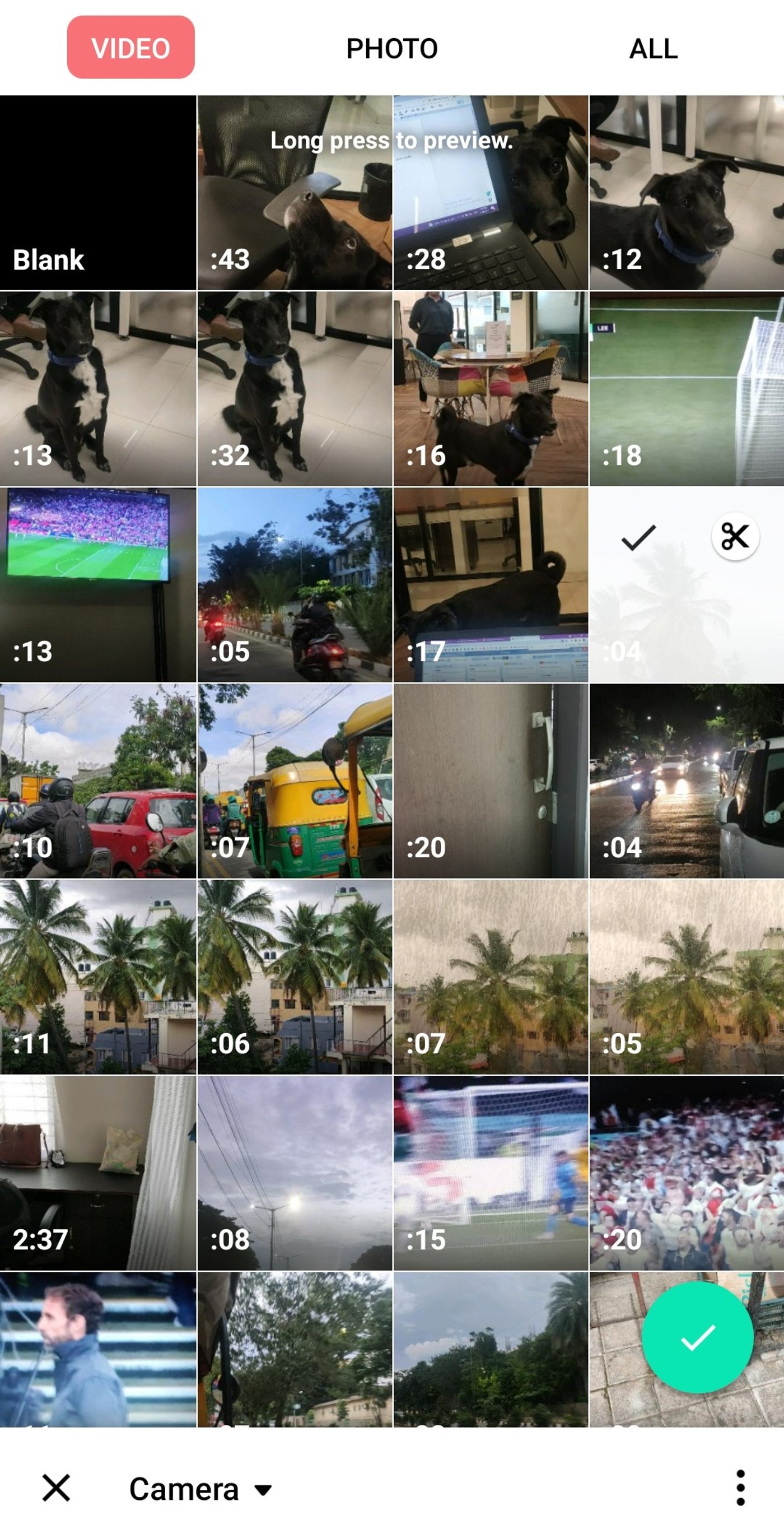 How to cut and trim a video using the Inshot app_step 1