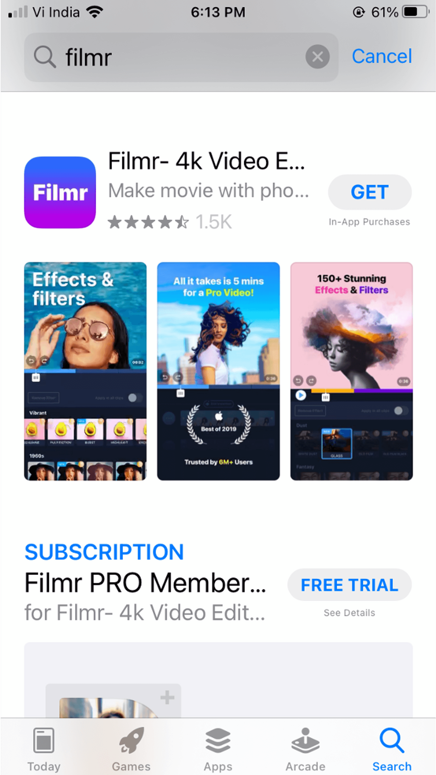 how to make slideshows on iPhone via Filmr app_step 1