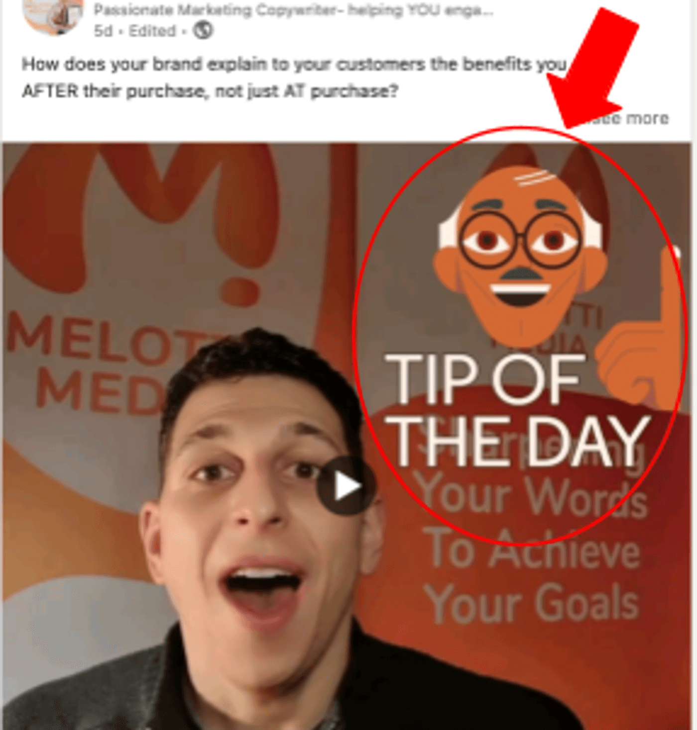 How to post a video on LinkedIn from mobile_step 4c