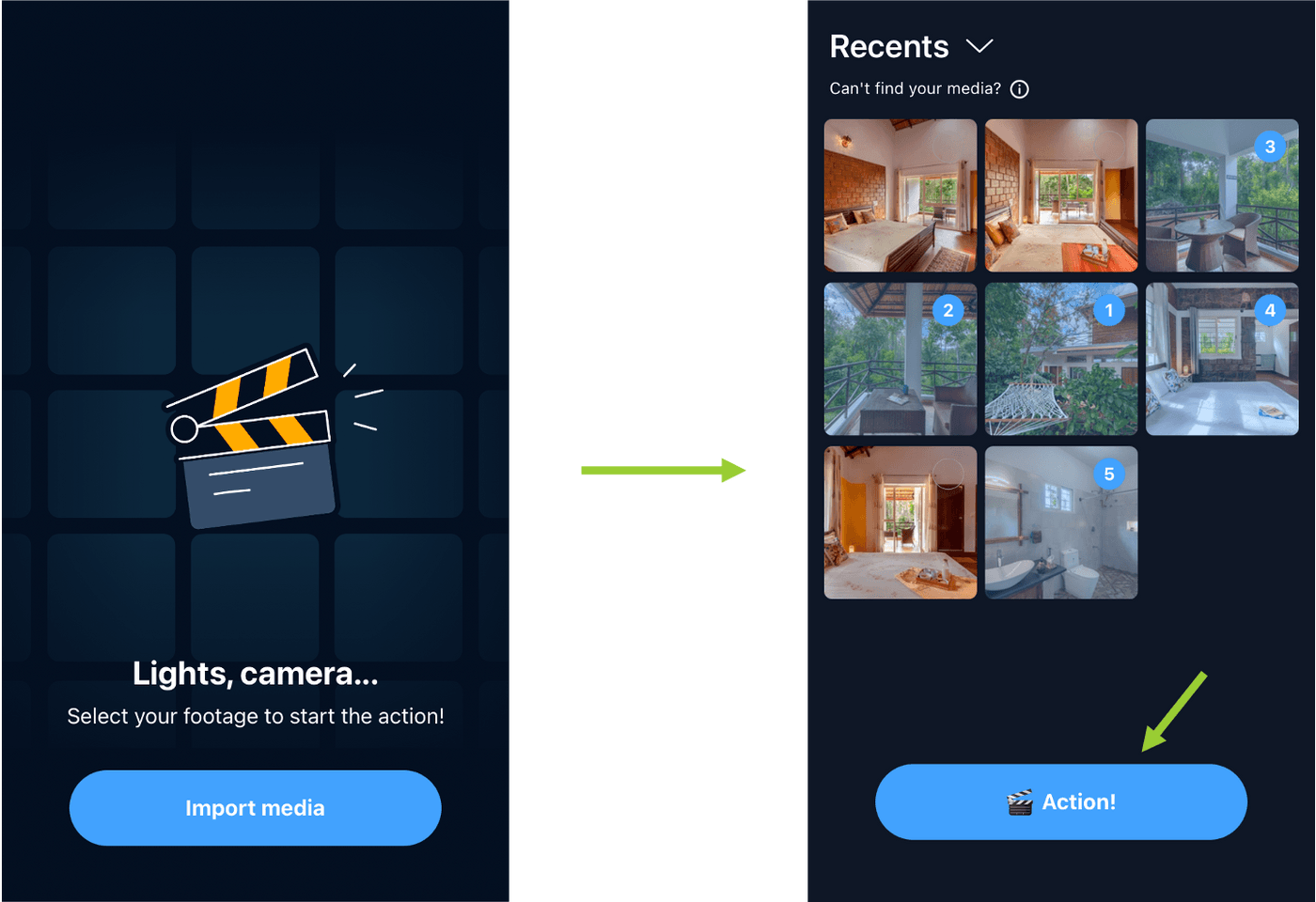 how to make slideshows on iPhone via Filmr app_step 3