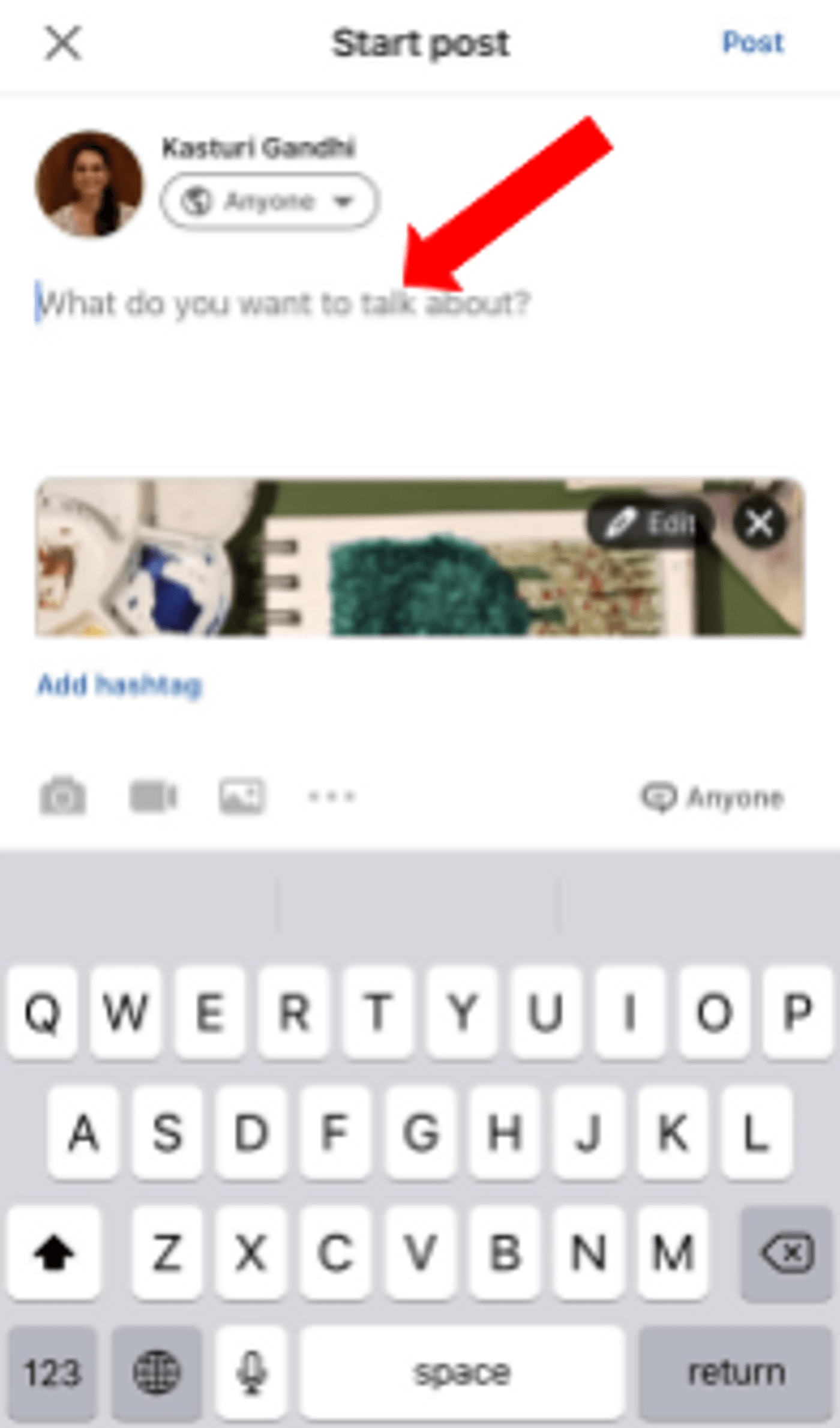 How to post a video on LinkedIn from mobile_step 6